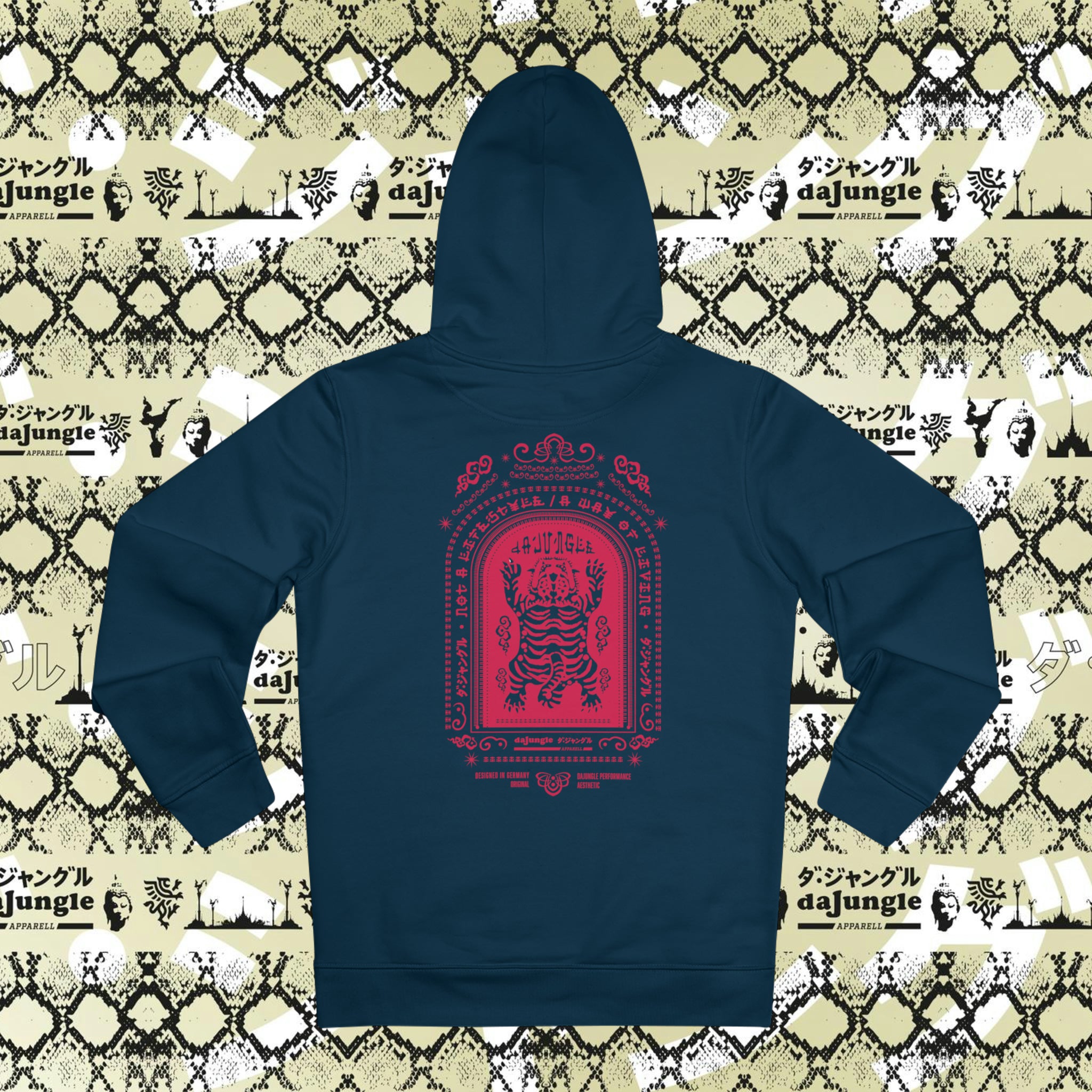 DaJungle Tiger's spirit red cruiser hoodie
