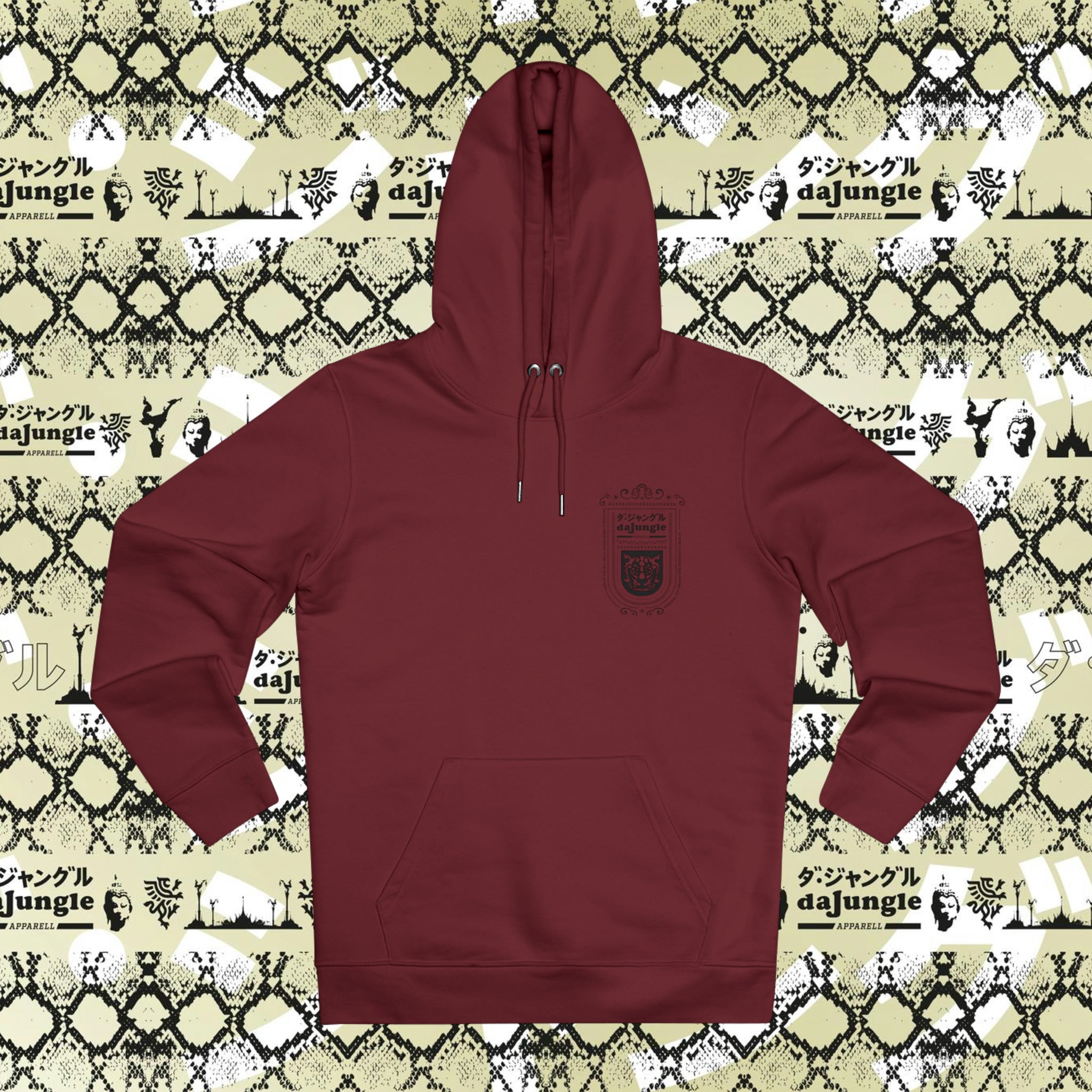 DaJungle Tiger's spirit black cruiser hoodie