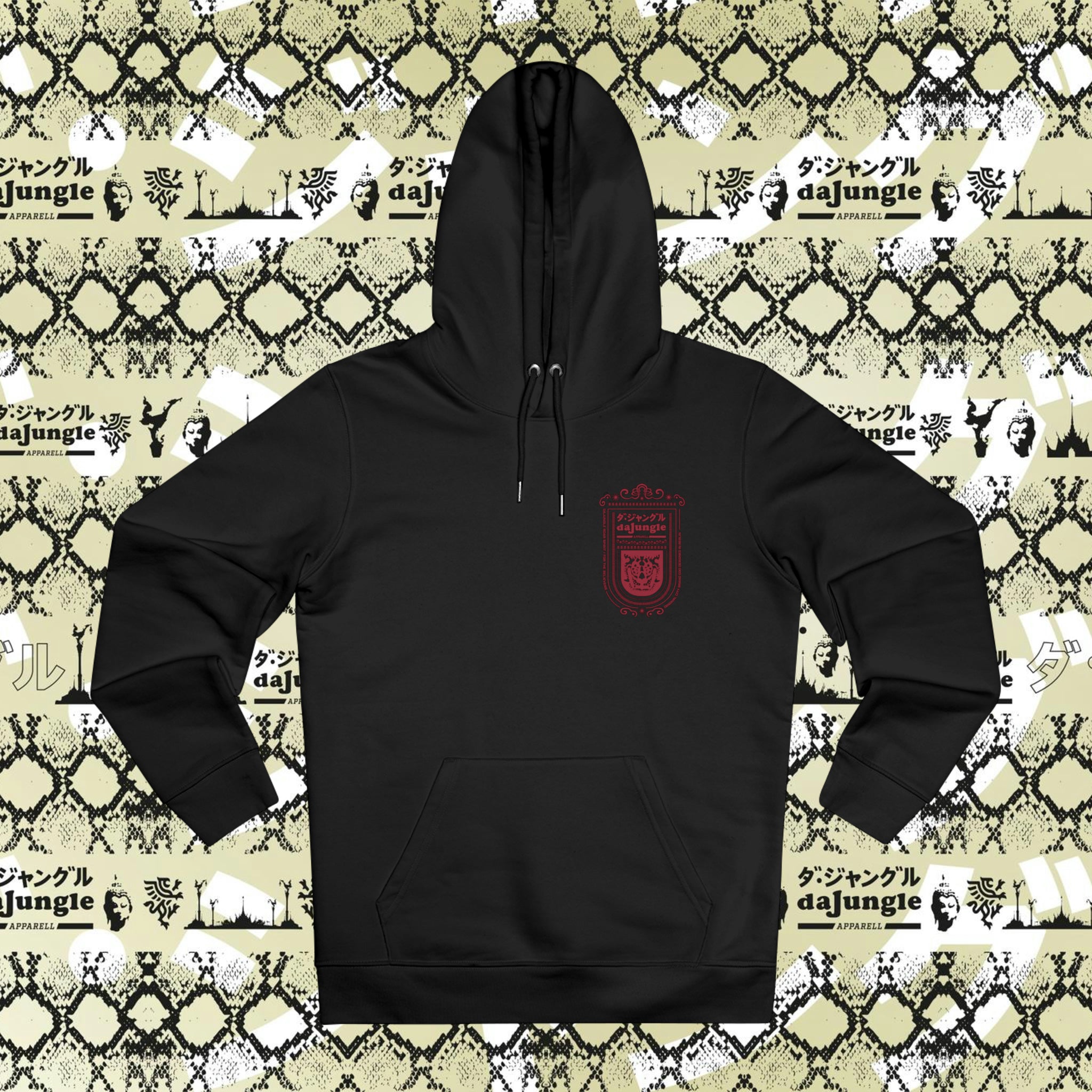 DaJungle Tiger's spirit red cruiser hoodie