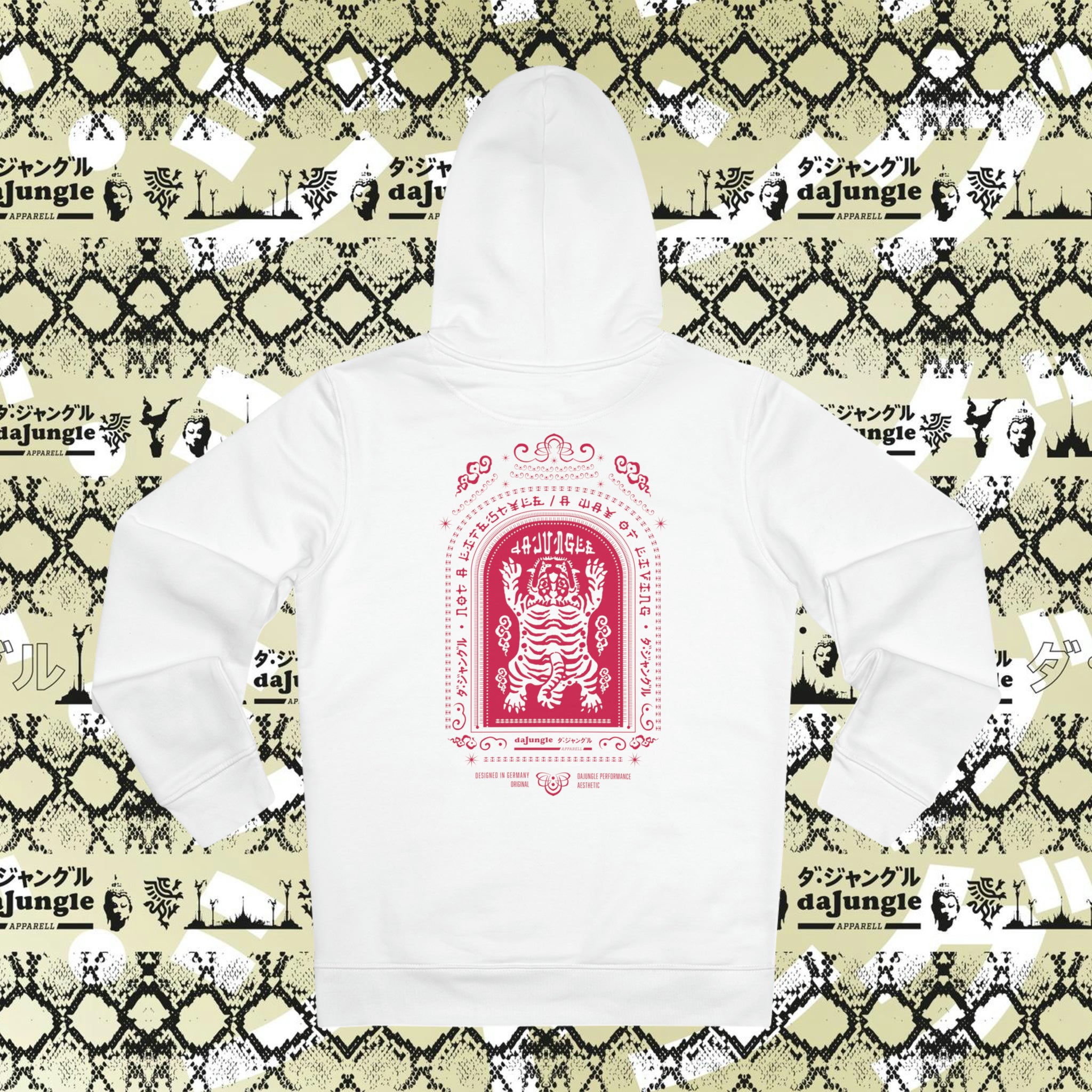 DaJungle Tiger's spirit red cruiser hoodie