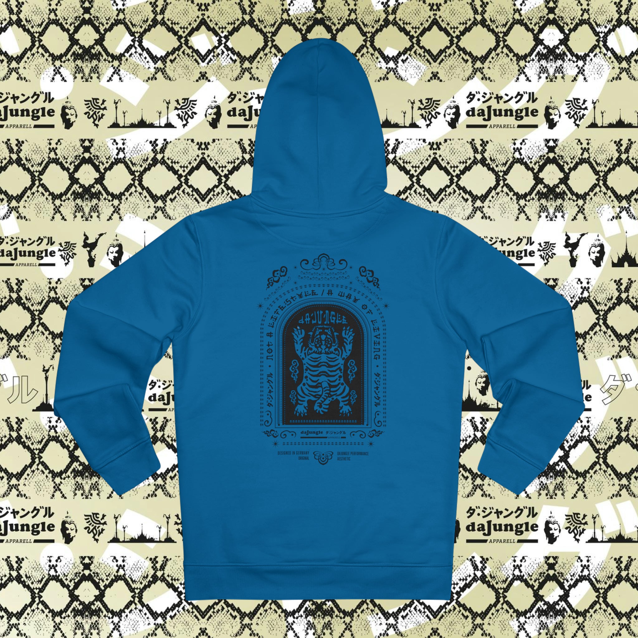 DaJungle Tiger's spirit black cruiser hoodie