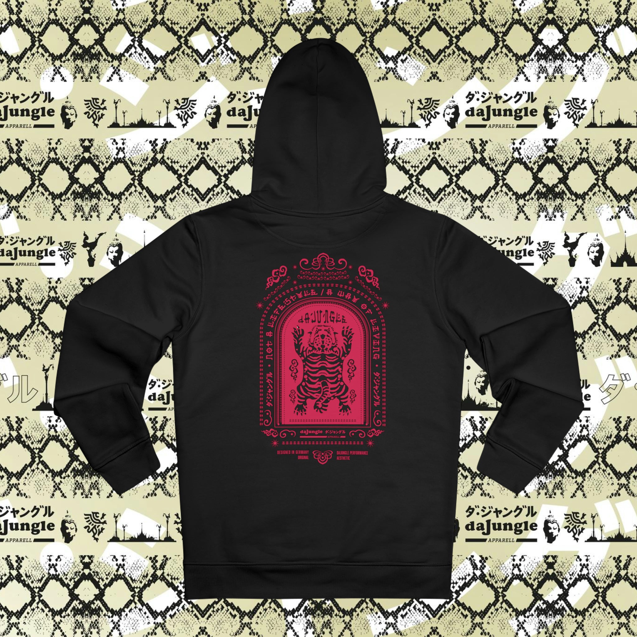 DaJungle Tiger's spirit red cruiser hoodie