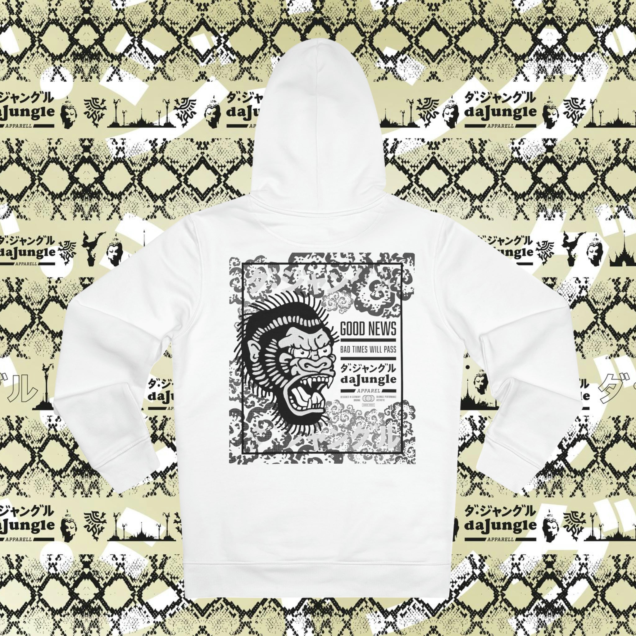 DaJungle Gorila black Cruiser Hoodie - DaJungle