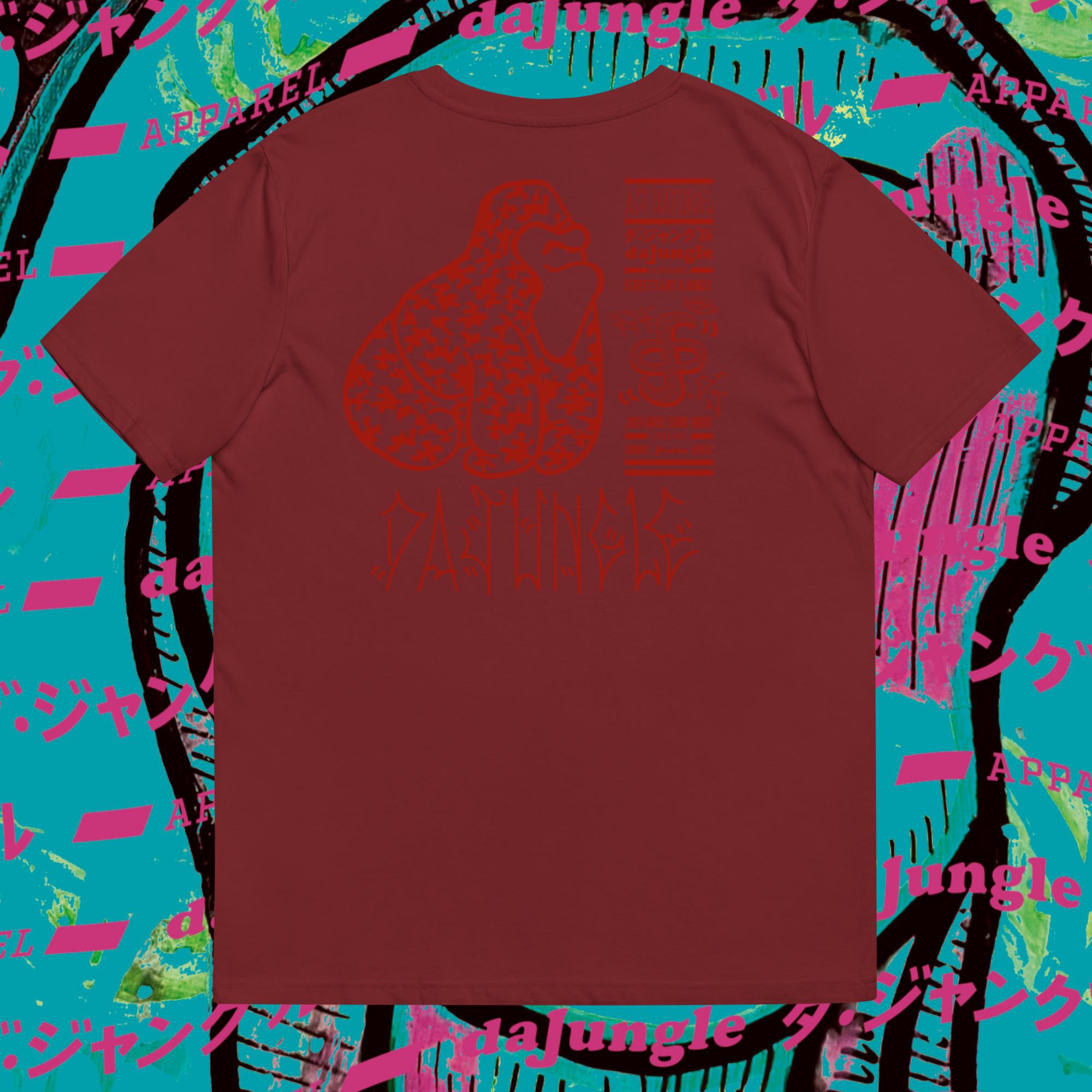 DaJungle Gorilaa red Organic T - Shirt - DaJungle