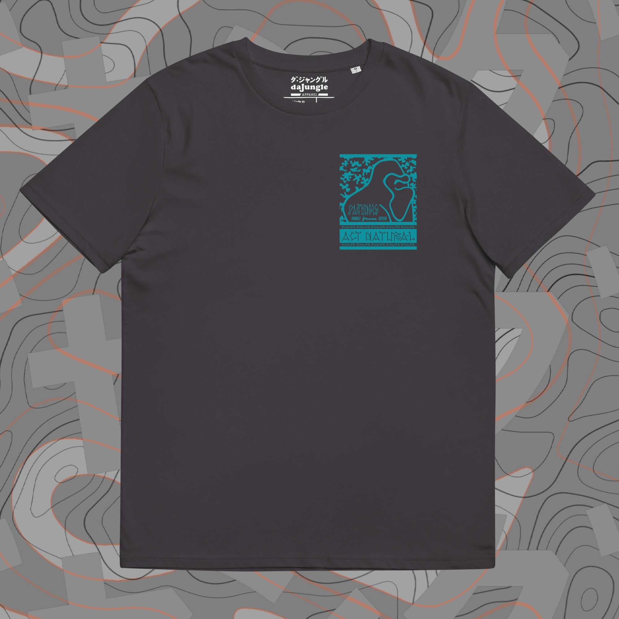 DaJungle Gorilaa turquoise Organic T-Shirt