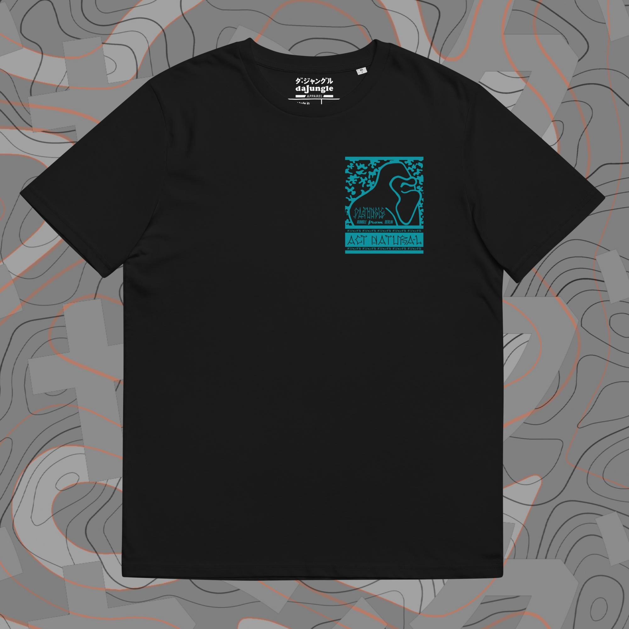 DaJungle Gorilaa turquoise Organic T-Shirt